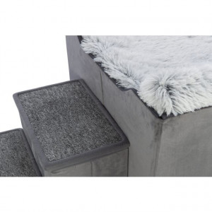 Ansamblu Pestera Harvey cu Trepte, 154 x 60 x 60cm, Gri/Alb, 38042 - Img 5