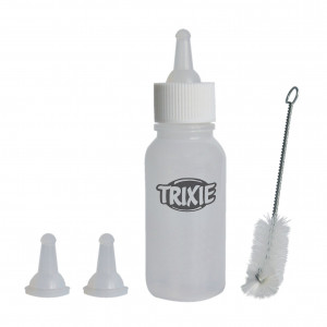 Biberon Cu 3 Tetine Si Perie Curatare, Pentru Pisici, 57 ml