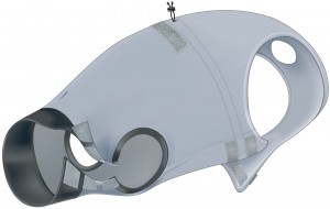 Body Protectie pentru Caini, XL, 70 cm, Gri, 19539 - Img 3