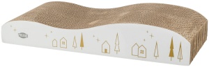 Carton de Zgariat Xmas, Ondulat, 43.5 x 8 x 20 cm, Alb/Auriu