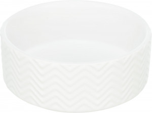 Castron Ceramic, Pentru Caini, 1.6 l/20 cm, Alb, 25025 - Img 1