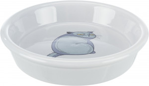 Castron Ceramic Pentru Pisici, 0.25 l/13 cm, Gri
