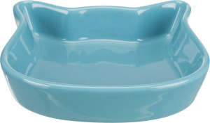 Castron Ceramic pentru Pisici, Diverse Culori, 0.25 l/12 x 12 cm, Culoare Simplu - Img 2