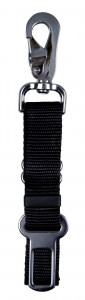 Centura de Siguranta Auto pentru Caini, Negru, Marime S–M, Dimensiune 45–70 cm/25 mm