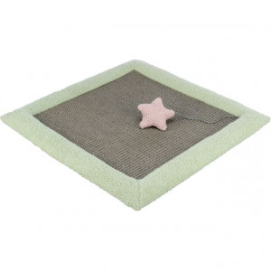 Covoras Pentru Zgariat, Junior, 47 x 47 cm, Gri/Verde Menta - Img 4