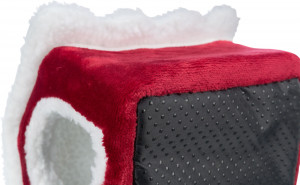 Culcus-Casuta Pentru Rozatoare, Xmas, 23 × 18 × 24 cm, Rosu/Alb, 92652 - Img 2