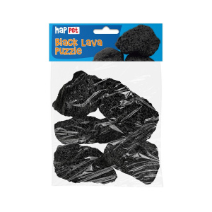 Decor Pentru Acvariu/Terariu, Lava Neagra Set Puzzle, 0,5 kg, HPT-D309 - Img 1