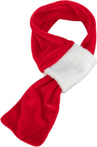 Esarfa Pentru Caini, Xmas, Rosu/Alb, 50 cm