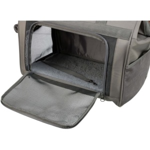 Geanta de Transport, Finlay, 43 x 26 x 32 cm, Pana la 10 kg, Negru/Gri - Img 10