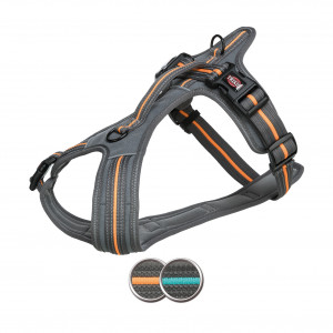 Ham Fusion H Touring, M: 51-66 cm/20 mm Gri/Portocaliu, 207531