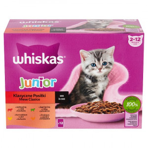 Hrana Umeda Pentru Pisici Junior, Mese Clasice In Sos, 12X85g