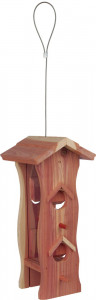 Hranitor Exterior, Suspendat, Lemn, 600 ml/12 x 29 x 14 cm