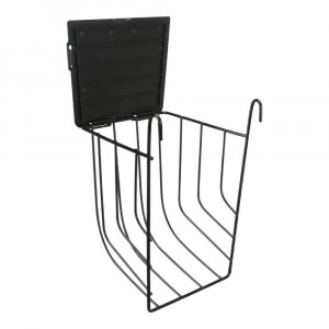 Hranitor Metalic pentru Rozatoare, cu Capac,13 x 18 x 12 cm, Negru - Img 2