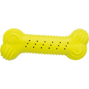 Jucarie Caini, Os Fosnitor, Cauciuc, Culoare Lime, Dimensiune 18 cm