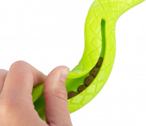 Jucarie Caini, Sarpe pentru Eliberare Recompense, Culoare Salvie/Menta, Dimensiune 27 cm - Img 2