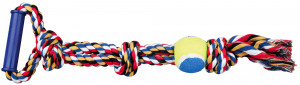 Jucarie Pentru Caini, Sfoara Cu Maner Si Minge Tenis, 6/50 cm