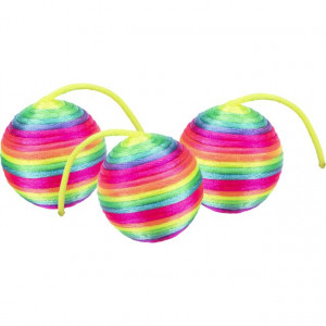 Jucarie Pentru Pisici, Minge Zornaitoare, 4 cm, Diverse Culori