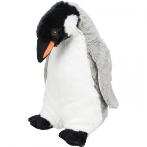 Jucarie Plush beEco Pinguin, din Material Reciclat, 28 cm, 34884 - Img 1