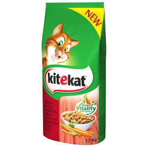 Kitekat Uscat, Vita, Legume, 12 kg