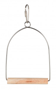 Leagan Arc pentru Pasari, Lemn/Metal, 8 x 15 cm