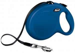 Lesa Retractabila Classic, Banda, Diverse Culori, Culoare Albastru, Marime L, Dimensiune 8 m/Pana la 50 kg