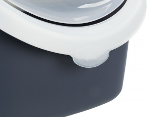 Litiera Vico Open Top, cu Capac si Lopatica, 40 x 40 x 56 cm, Albastru/Alb - Img 5