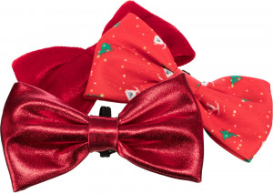 Papion Xmas, Rosu, 10 cm - Img 2