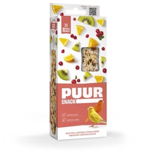 Puur Baton Seminte pentru Canar, cu Merisor si Kiwi, 2 buc, 60 g