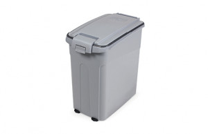 Recipient Hrana Oto, 54 L, 40 x 24 x 55 cm, Diverse Culori: Alb - Gri,