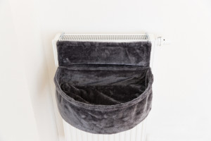 Sezlong pe calorifer XXL plush, 55 x 15 x 36 cm, gri, 43138 - Img 4