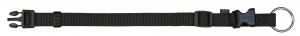 Zgarda Chinga Clasic Reglabil, M-L: 35-55 cm/20 mm Negru, 14221 - Img 1