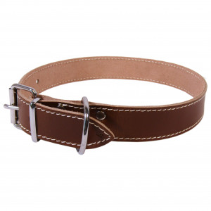Zgarda Exo L0-L6, Simplu, Piele, Culoare Maro, Dimensiune 3.0/62 cm