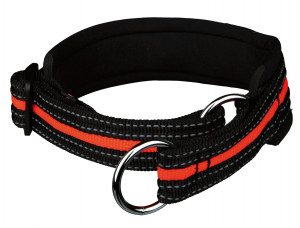 Zgarda Fusion M 40-46 cm/30 mm Negru/Portocaliu 20606