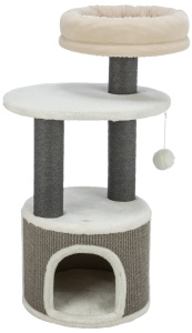 Ansamblu Cat Tree Marco, 38 x 85 cm, Alb/Bej