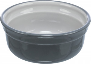 Castron Ceramic, Pentru Caini, 0.6 l/15 cm, Gri/Gri Deschis, 24411