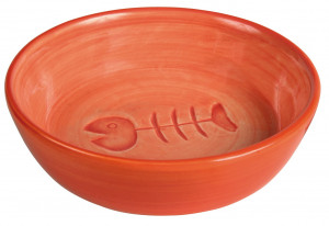 Castron Ceramic Pentru Pisici, 0.2 l/13 cm, Diverse Culori