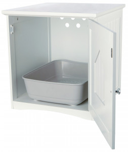 Casuta pentru Litiera, MDF, 49 x 51 x 51 cm, Alb - Img 3