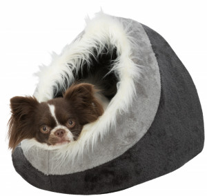 Cos Minou Soft, Plus, 35 x 26 x 41 cm, Diverse Culori, Culoare Gri Inchis/Gri Deschis