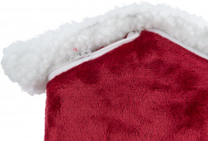 Culcus-Casuta Pentru Rozatoare, Xmas, 23 x 18 x 24 cm, Rosu/Alb - Img 3
