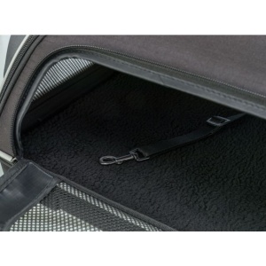 Geanta de Transport Animale Companie, pentru Avion, Airline, 55 x 23 x 40 cm, Pana la 7 kg, Negru/Gri - Img 2
