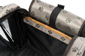 Geanta de Transport, Maxima, Extensibila, 33 x 32 x 54 cm, Pana la 8 kg, Bej/Maro - Img 2