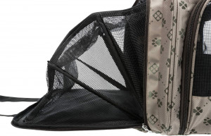 Geanta de Transport, Maxima, Extensibila, 33 x 32 x 54 cm, Pana la 8 kg, Bej/Maro - Img 6