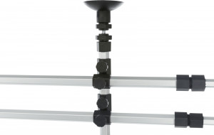 Grilaj Auto, Latime: 96-163 cm/ Inaltime: 34-48 cm, Argintiu/Negru - Img 6