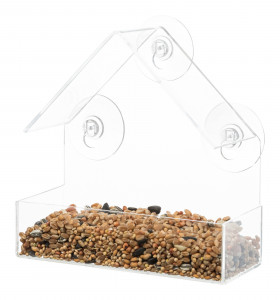 Hranitor Exterior, Atasare Pe Geam, 225 ml/15 x 15 x 6 cm, Transparent