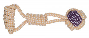 Jucarie Pentru Caini, Junior, Minge Nod Pe Sfoara, 6/23 cm