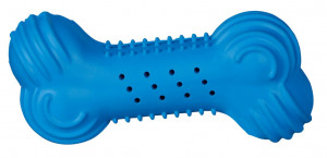 Jucarie Racoritoare Pentru Caini, Os, Cauciuc, 11 cm