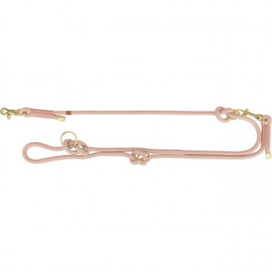 Lesa Coarda Soft, Reglabila, S-XL, 2.00 m/ø 10 mm, Diverse Culori, Culoare Roz/Roz Deschis