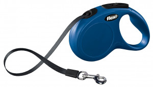 Lesa Retractabila Classic, Banda, Diverse Culori, Culoare Albastru, Marime S, Dimensiune 5 m/Pana la 15 kg