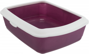 Litiera 37 x 15 x 47 cm, Bordo cu Alb, 40183