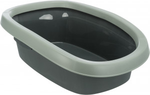 Litiera Carlo, Cu Rama, Be Eco, 31 x 14 x 43 cm, Antracit/Gri - Verde